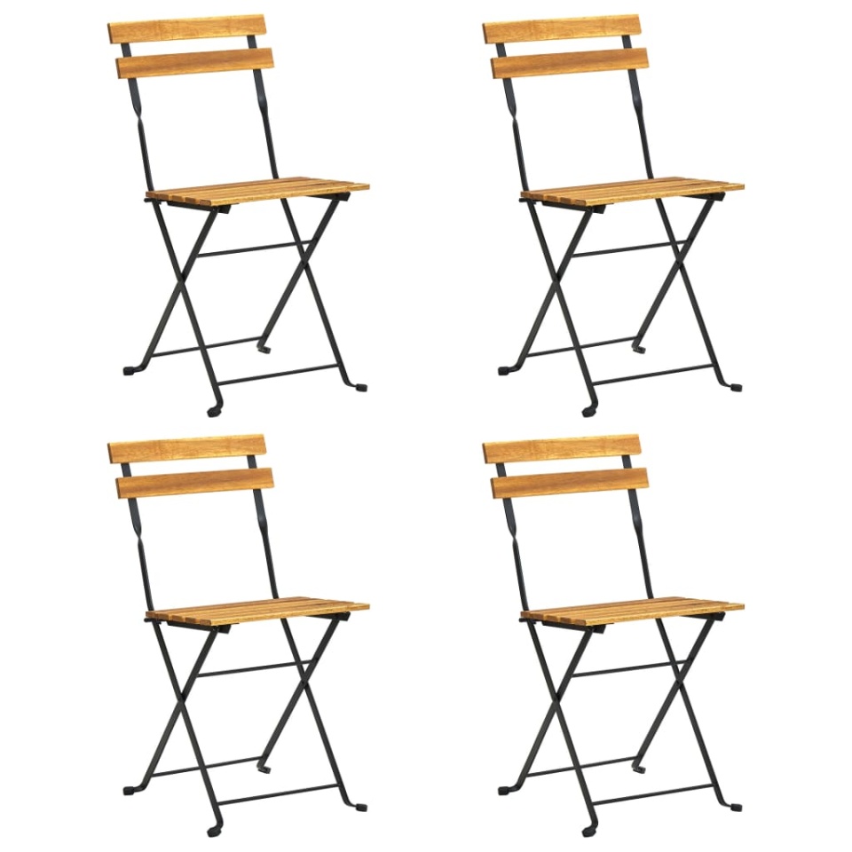 Set mobilier de exterior pliabil, 5 piese, lemn masiv de acacia - 1 | YEO