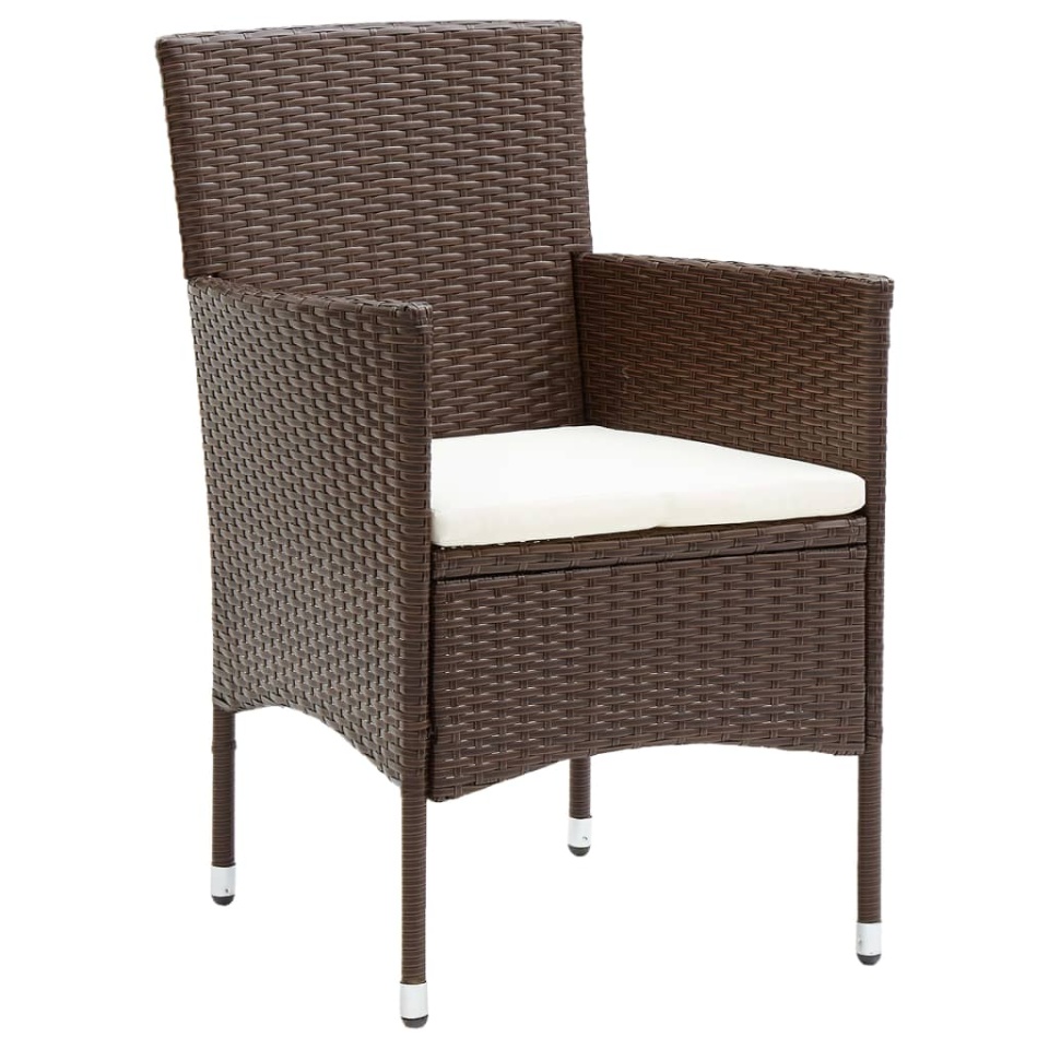 Set mobilier de grădină, 3 piese, maro, poliratan - 2 | YEO