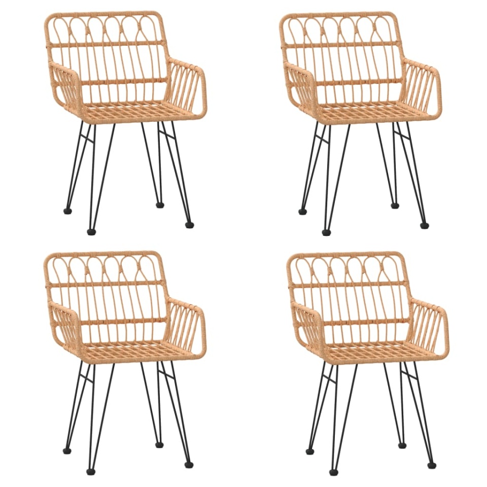 Set mobilier de grădină, 5 piese, poliratan - 3 | YEO