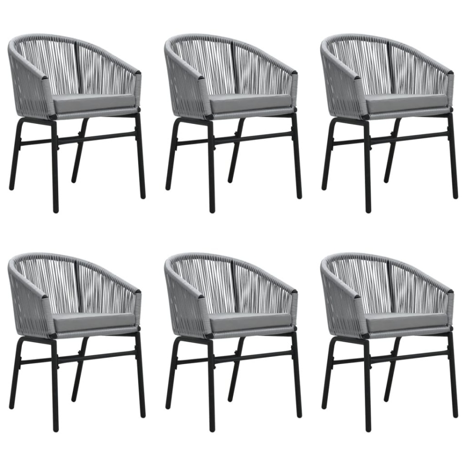 Set mobilier de grădină, 7 piese, gri - 2 | YEO