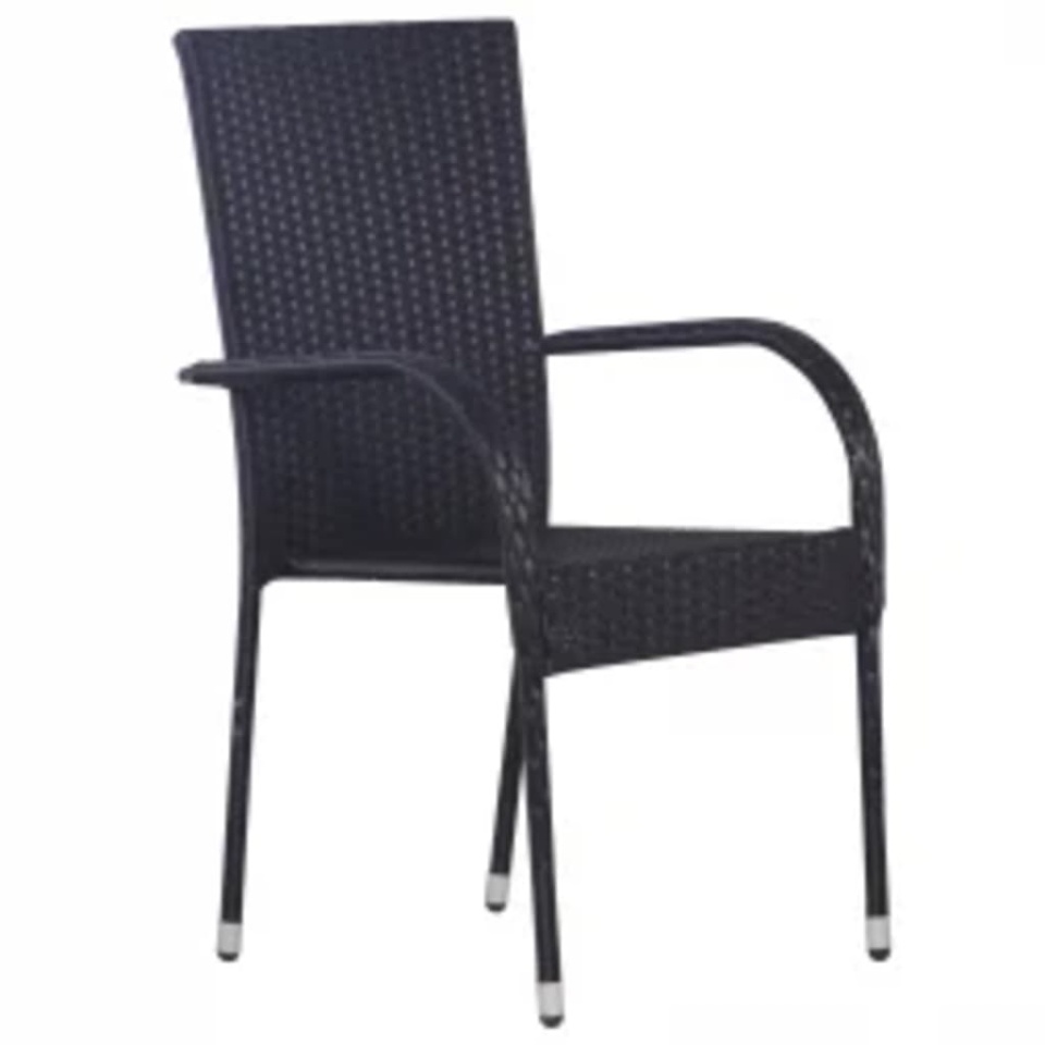 Set mobilier de grădină, 7 piese, negru - 2 | YEO