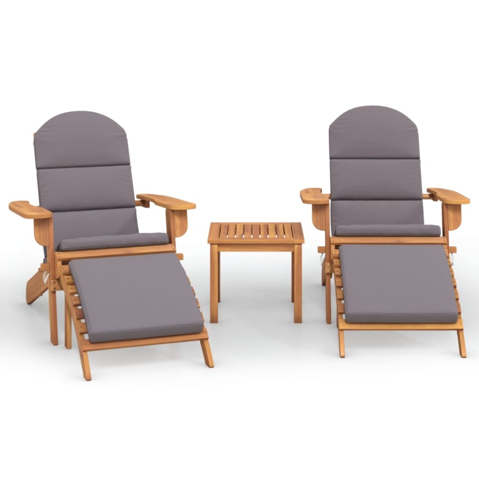 Set mobilier de grădină Adirondack, 3 piese, lemn masiv acacia - 1 | YEO