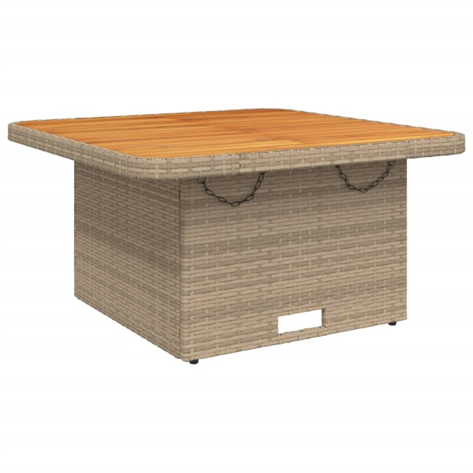 Set mobilier de grădină cu perne, 5 piese, bej, poliratan - 2 | YEO