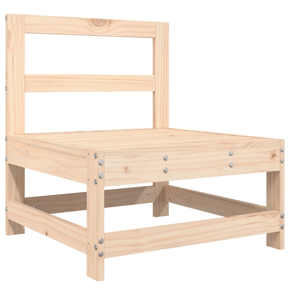 Set mobilier relaxare de grădină 5 piese lemn masiv de pin - 3 | YEO