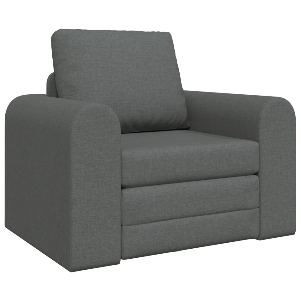 Sofa extensibil 2-în-1 gri închis 98x71x83 cm țesătură - 1 | YEO