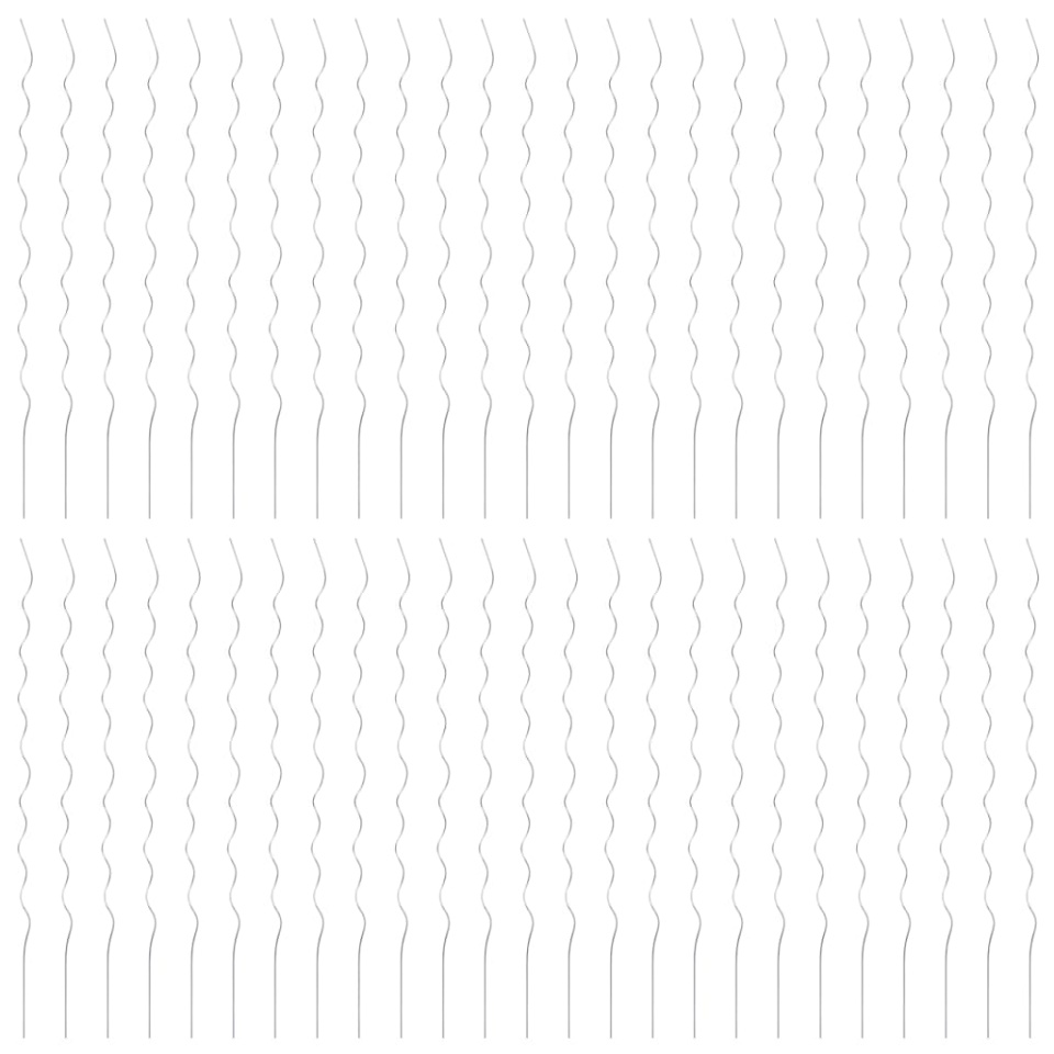 Spirale pentru suport plante, 50 buc., 170 cm, oțel galvanizat - 2 | YEO