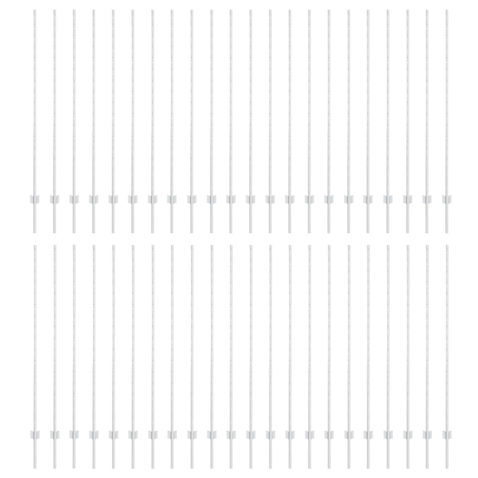 Stâlpi de gard 88 pcs U-Channel Argintie 200 cm Oțel - 1 | YEO
