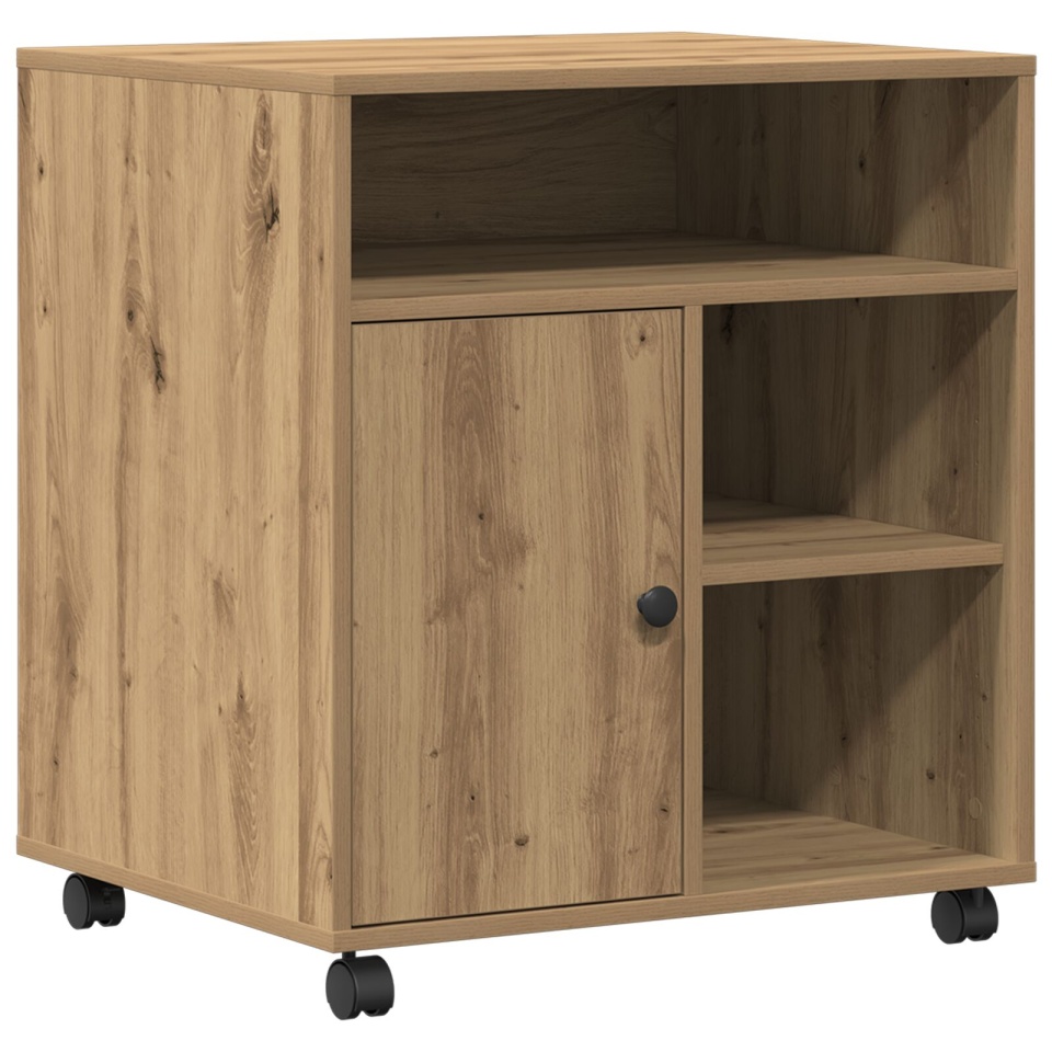 Suport pentru imprimantă cu roți Stejar Artisan 60x50x67 cm - 1 | YEO