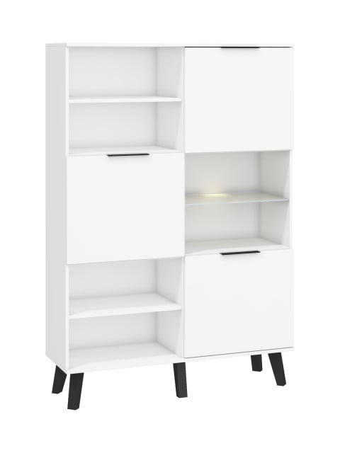 Sven Svn-09 (Biblioteca 3D) White/White High Gloss