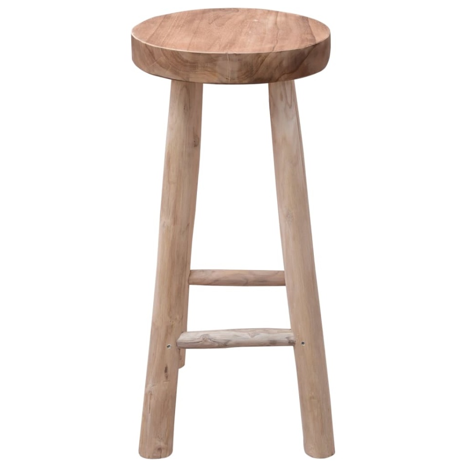 Taburet de bar, lemn masiv de tec - 1 | YEO