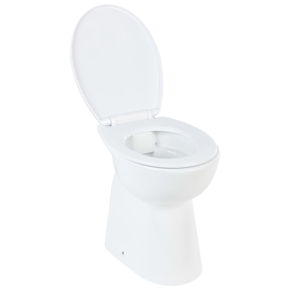 Vas WC fără ramă, închidere silențioasă, + 7 cm, alb, ceramică - 1 | YEO
