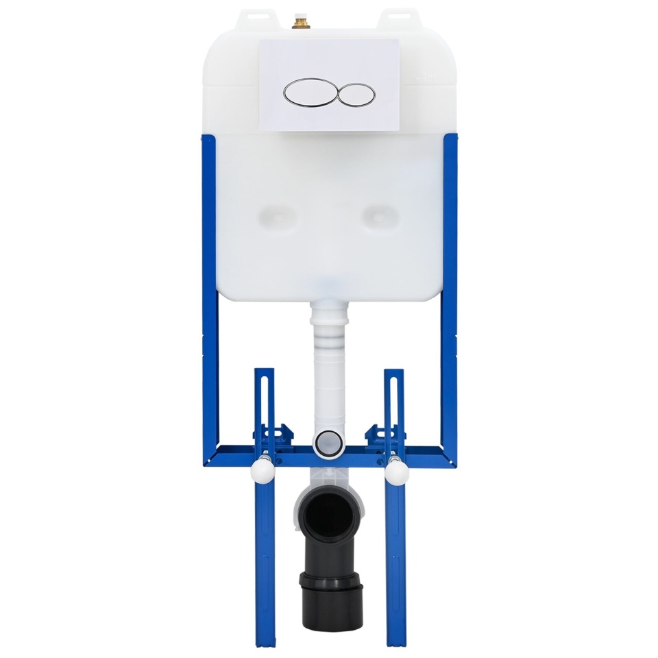 Accesorii Baie Alb Plastic 50 x 8 x 131 cm Cadru Toiletare