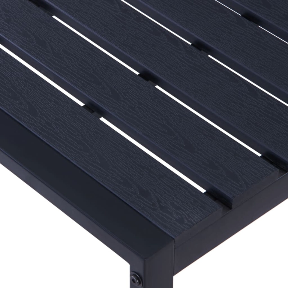 Bancă de grădină, negru, 120,5 cm, placă PS - 3 | YEO