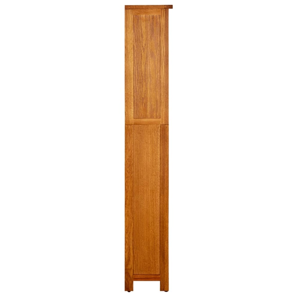 Bibliotecă cu 5 rafturi, 45x22x140 cm, lemn masiv de stejar - 2 | YEO