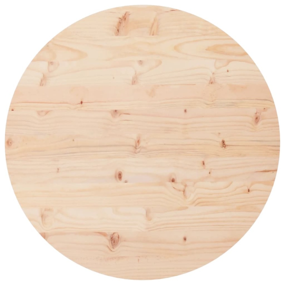 Blat de masă rotund, Ø90x3 cm, lemn masiv de pin - 1 | YEO