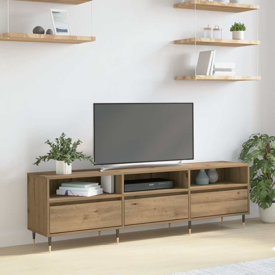 Cabinet TV Artisan Oak 150x30x44.5 cm Lemn compus