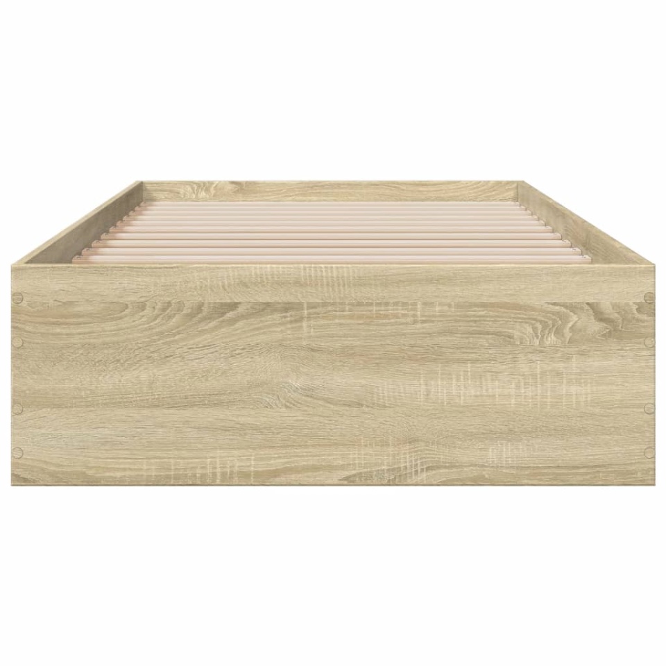 Cadru de pat cu sertare stejar sonoma 100x200 cm lemn prelucrat - 3 | YEO