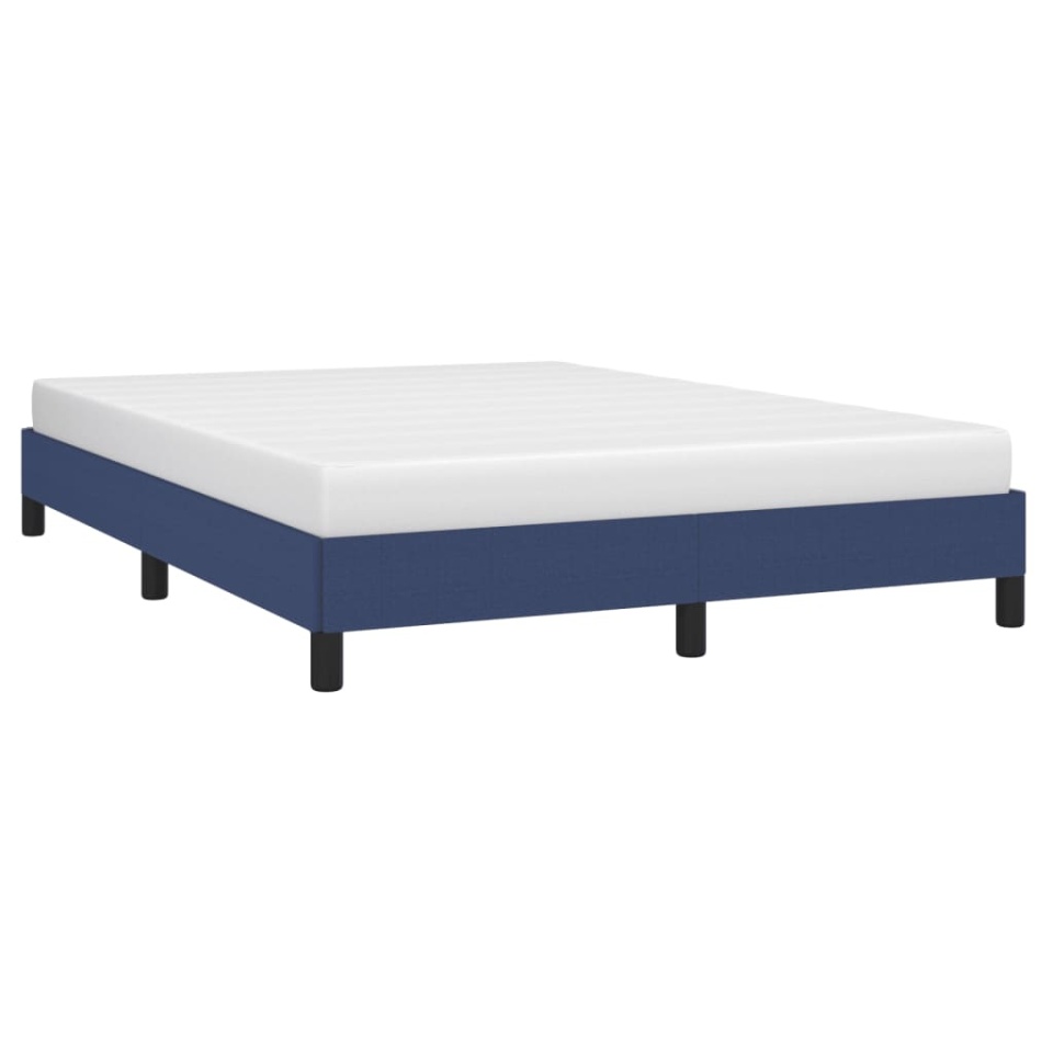 Cadru de pat fără saltea, albastru, 140x200 cm, textil - 2 | YEO