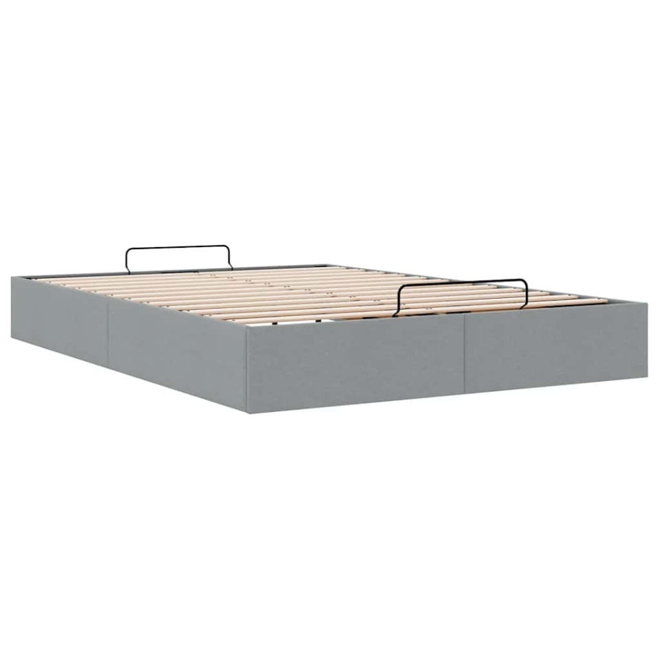 Cadru pat otoman fără saltea Gri deschis 140x200 cm Material - 3 | YEO