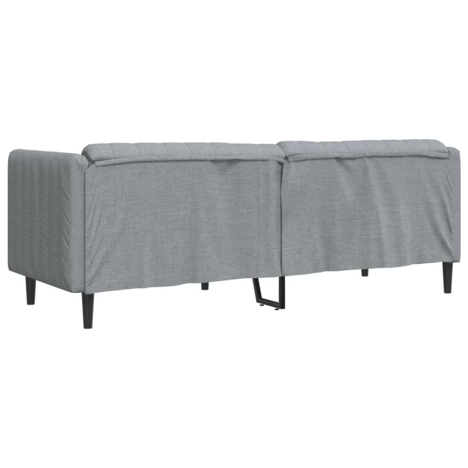 Canapea cu 3 locuri, gri deschis, material textil - 4 | YEO