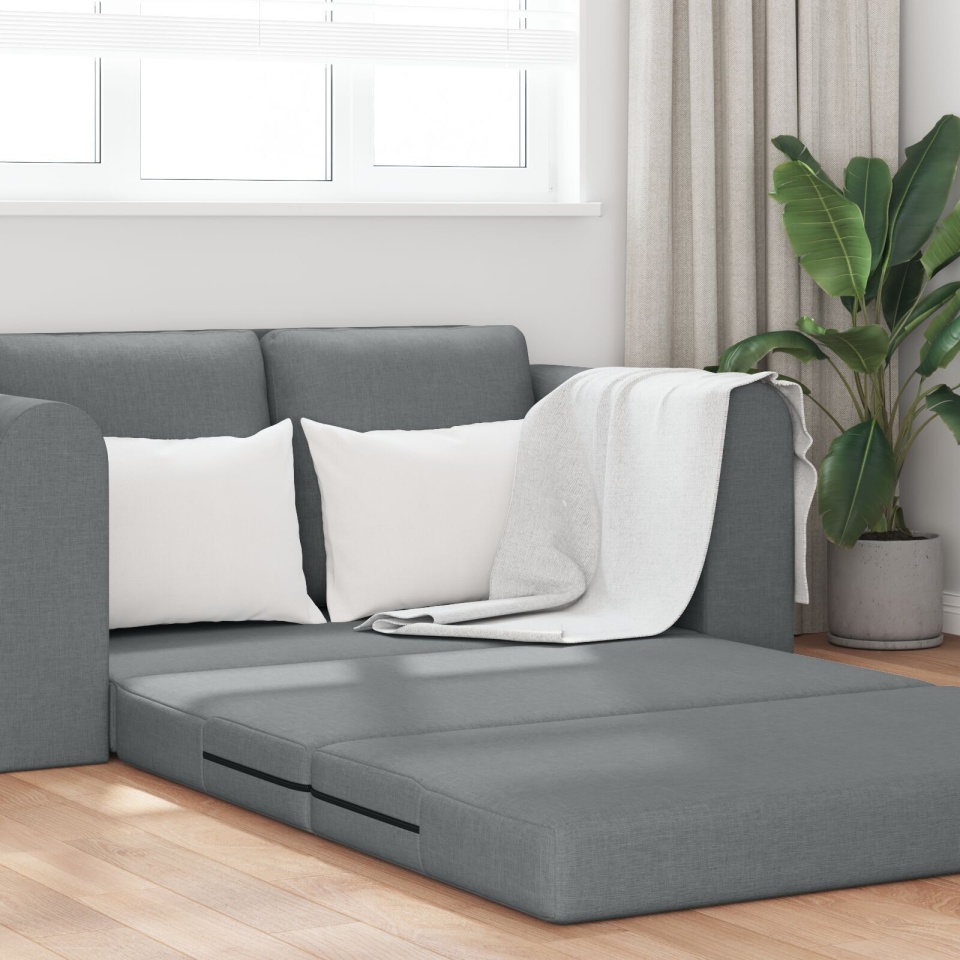 Canapea Pat 2 în 1 Gri închis 148x71x83 cm Stofă - 3 | YEO
