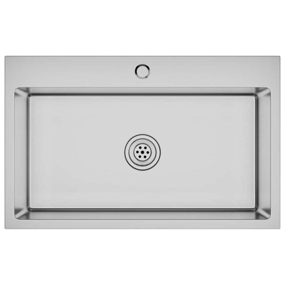 Chiuvetă de bucătărie lucrată manual, oțel inoxidabil - 1 | YEO