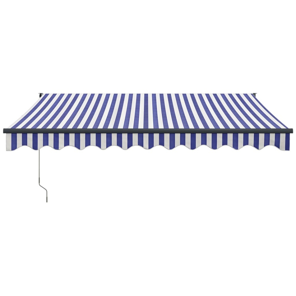 Copertina automată retractabilă, albastru și alb, 3,5x2,5 m - 2 | YEO