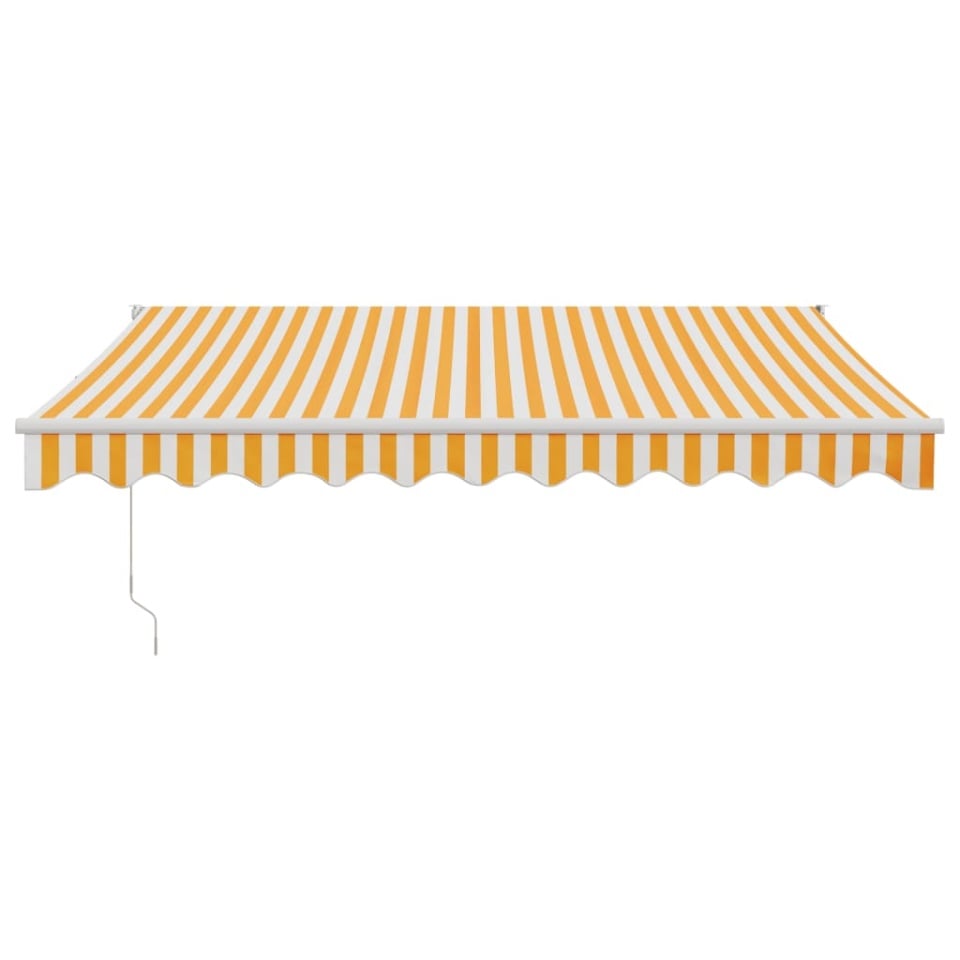 Copertina automată retractabilă, galben și alb, 3,5x2,5 m - 2 | YEO