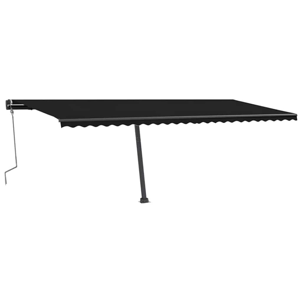 Copertină autonomă retractabilă manual, antracit, 600x300 cm - 1 | YEO