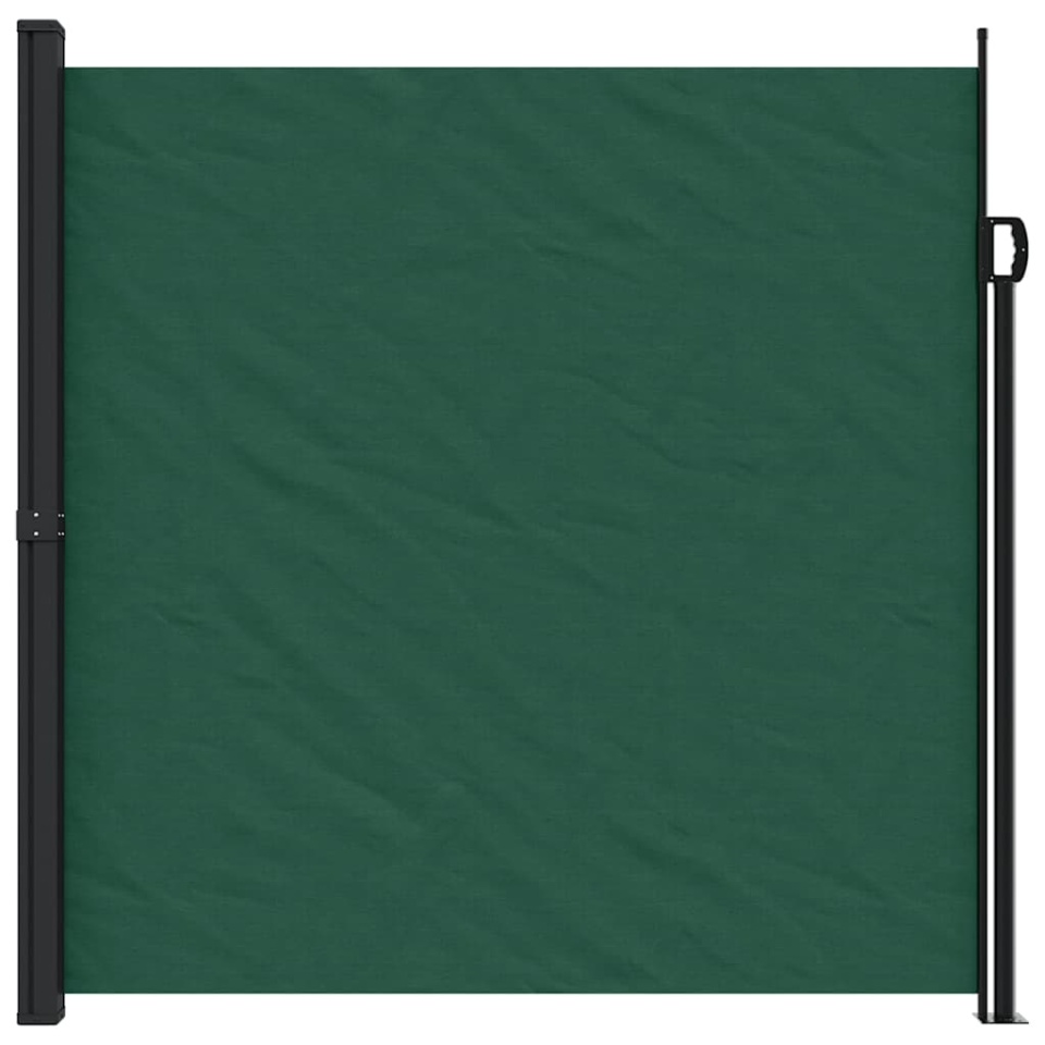 Copertina laterală retractabilă, verde închis, 200x500 cm - 2 | YEO
