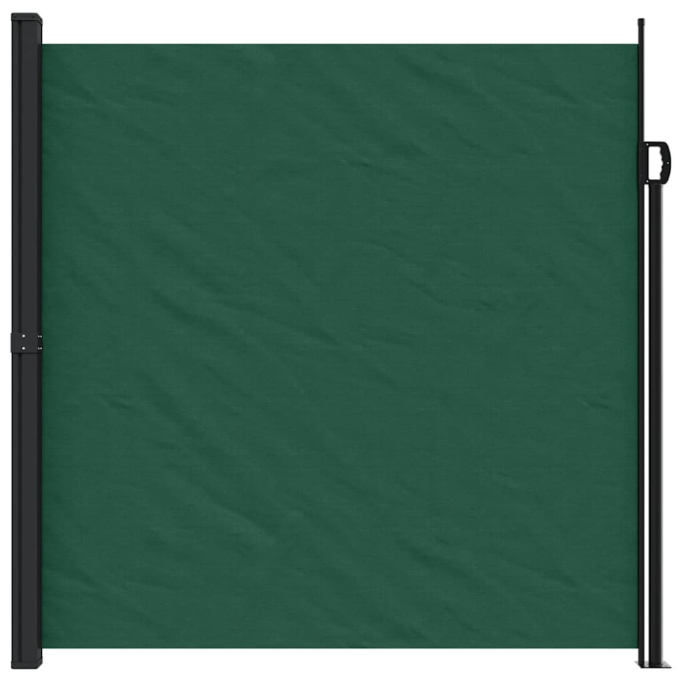 Copertină laterală retractabilă, verde închis, 200x600 cm - 2 | YEO