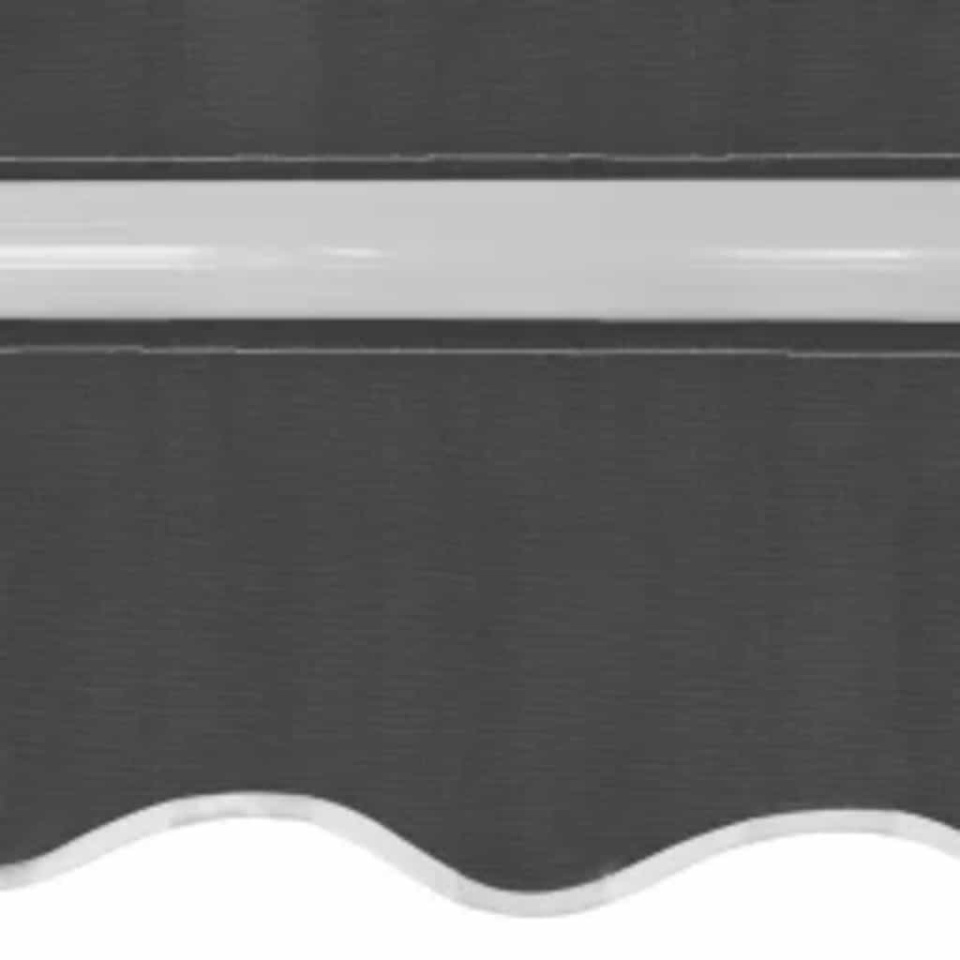 Copertină pliabilă acționată manual, antracit, 600 cm - 3 | YEO