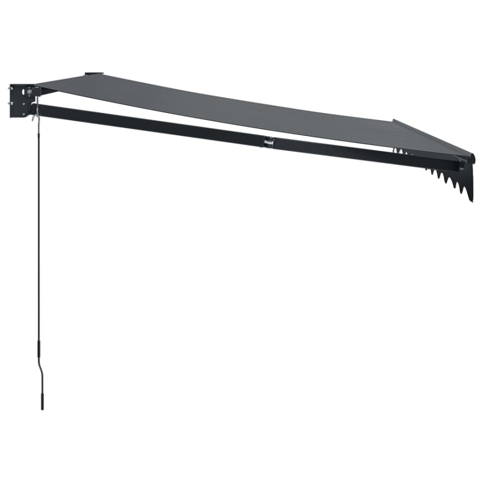 Copertină retractabilă, antracit, 3,5x2,5 m, textil și aluminiu - 3 | YEO