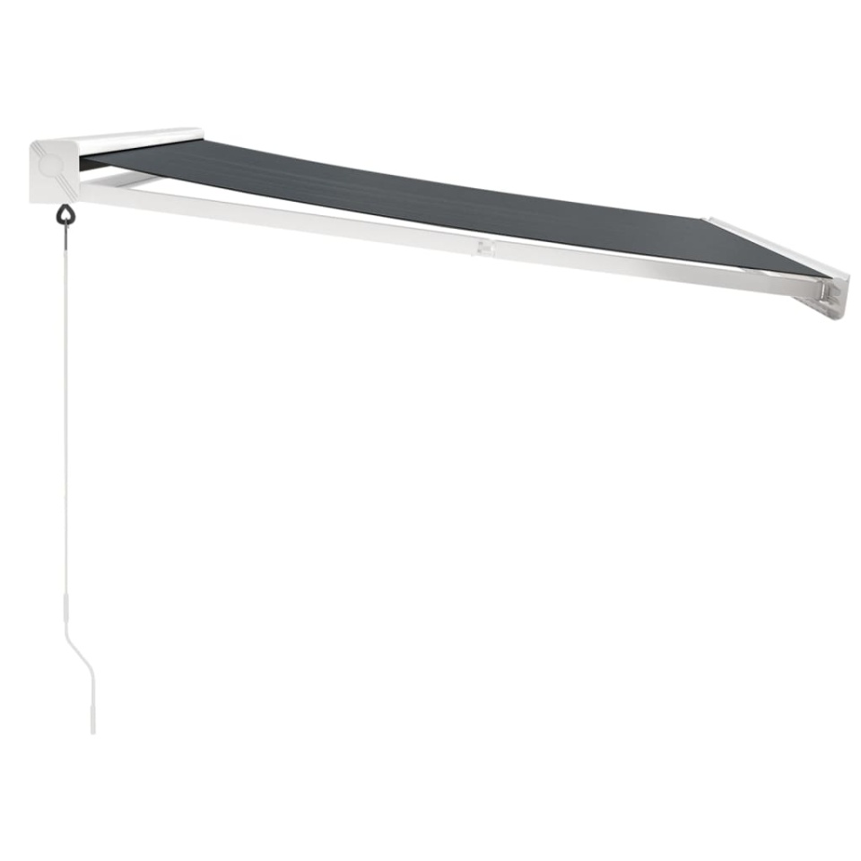 Copertină retractabilă, antracit, 3x2,5 m, textil și aluminiu - 3 | YEO