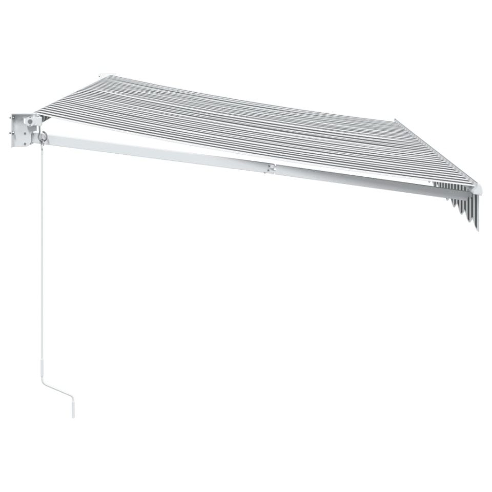 Copertină retractabilă antracit/alb, 3,5x2,5 m, textil/aluminiu - 3 | YEO