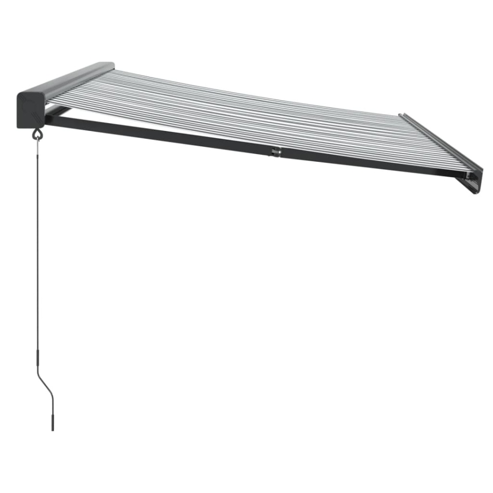 Copertină retractabilă antracit/alb, 3,5x2,5 m, textil/aluminiu - 3 | YEO
