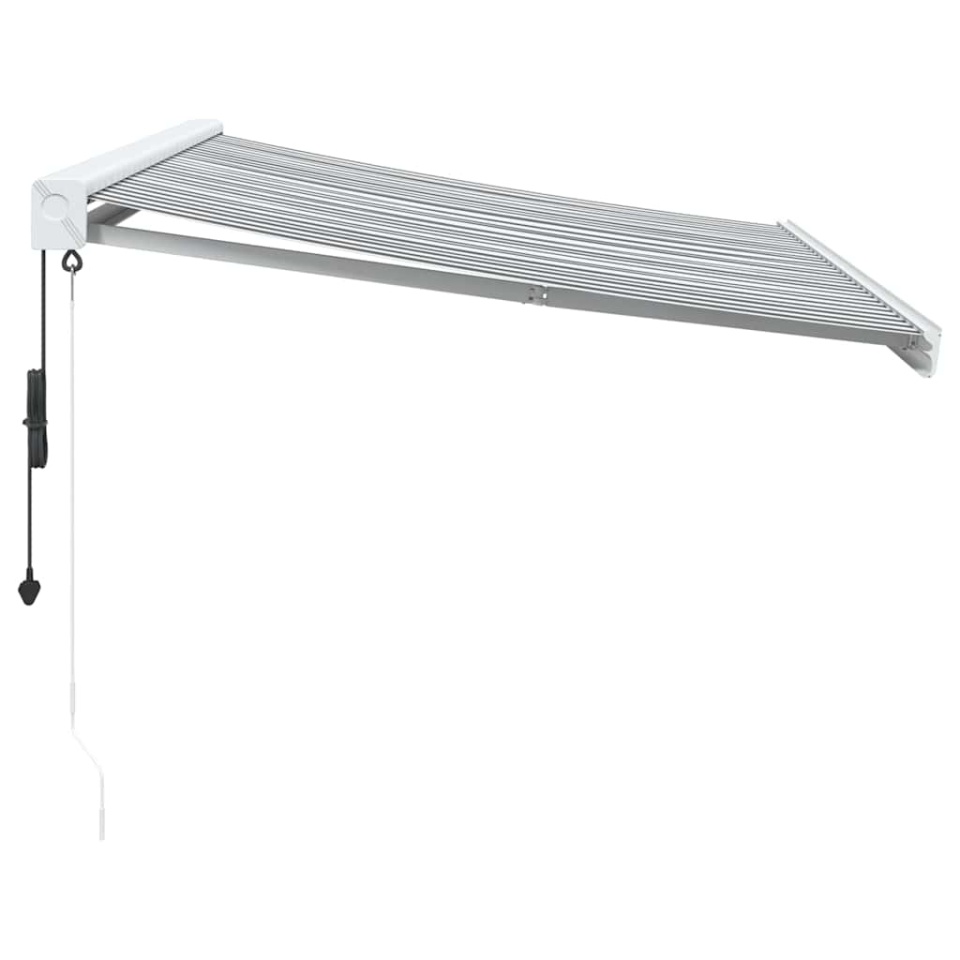 Copertină retractabilă antracit/alb, 3,5x2,5 m, textil/aluminiu - 2 | YEO