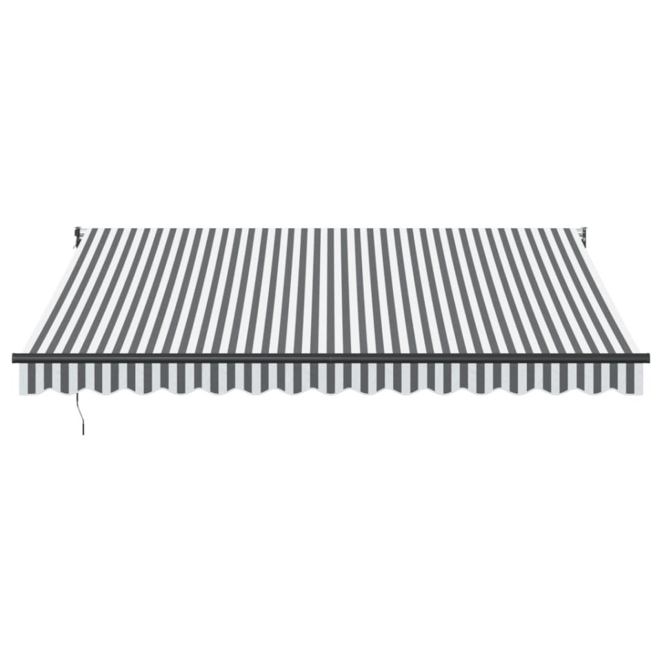 Copertină retractabilă antracit/alb, 4x3 m, textil/aluminiu - 2 | YEO