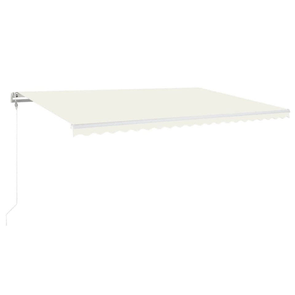 Copertină retractabilă automat, crem, 500x350 cm - 1 | YEO