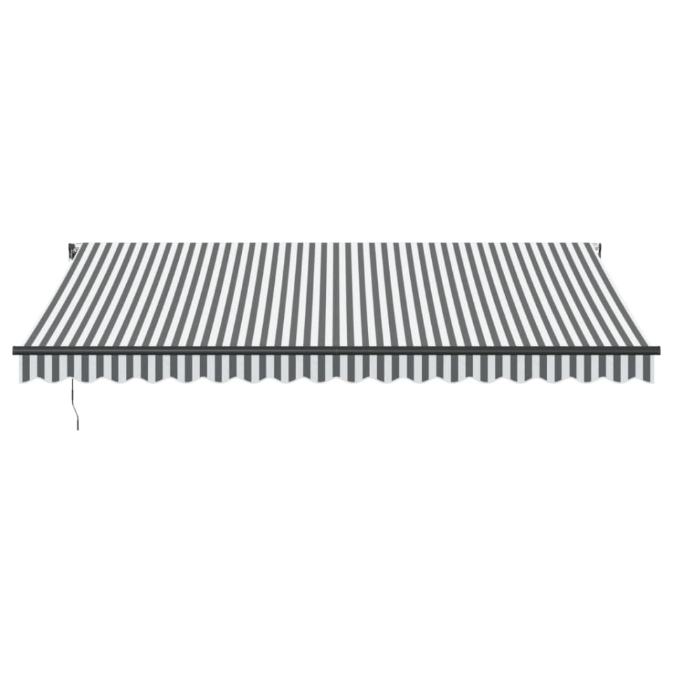 Copertină retractabilă automat cu LED, antracit/alb, 450x300 cm - 3 | YEO