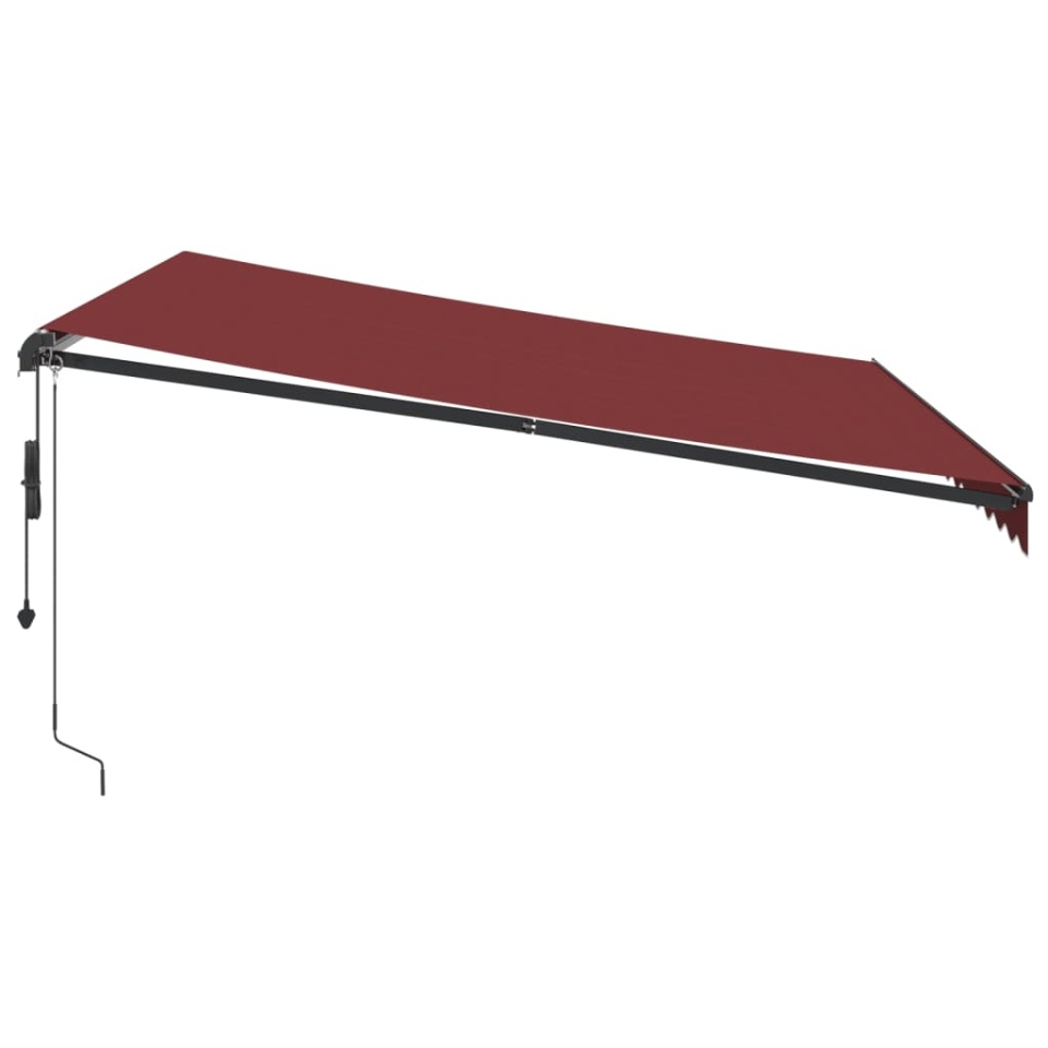 Copertina retractabilă automat, vișiniu, 400x300 cm - 3 | YEO