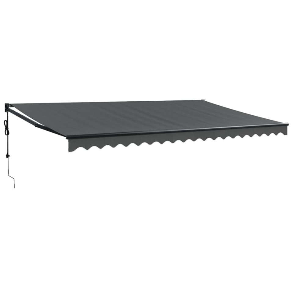 Copertină retractabilă automată, antracit, 5x3 m - 1 | YEO