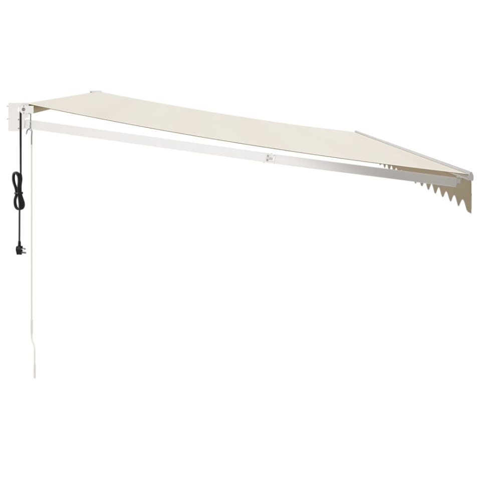 Copertină retractabilă automată, crem, 5x3 m - 3 | YEO