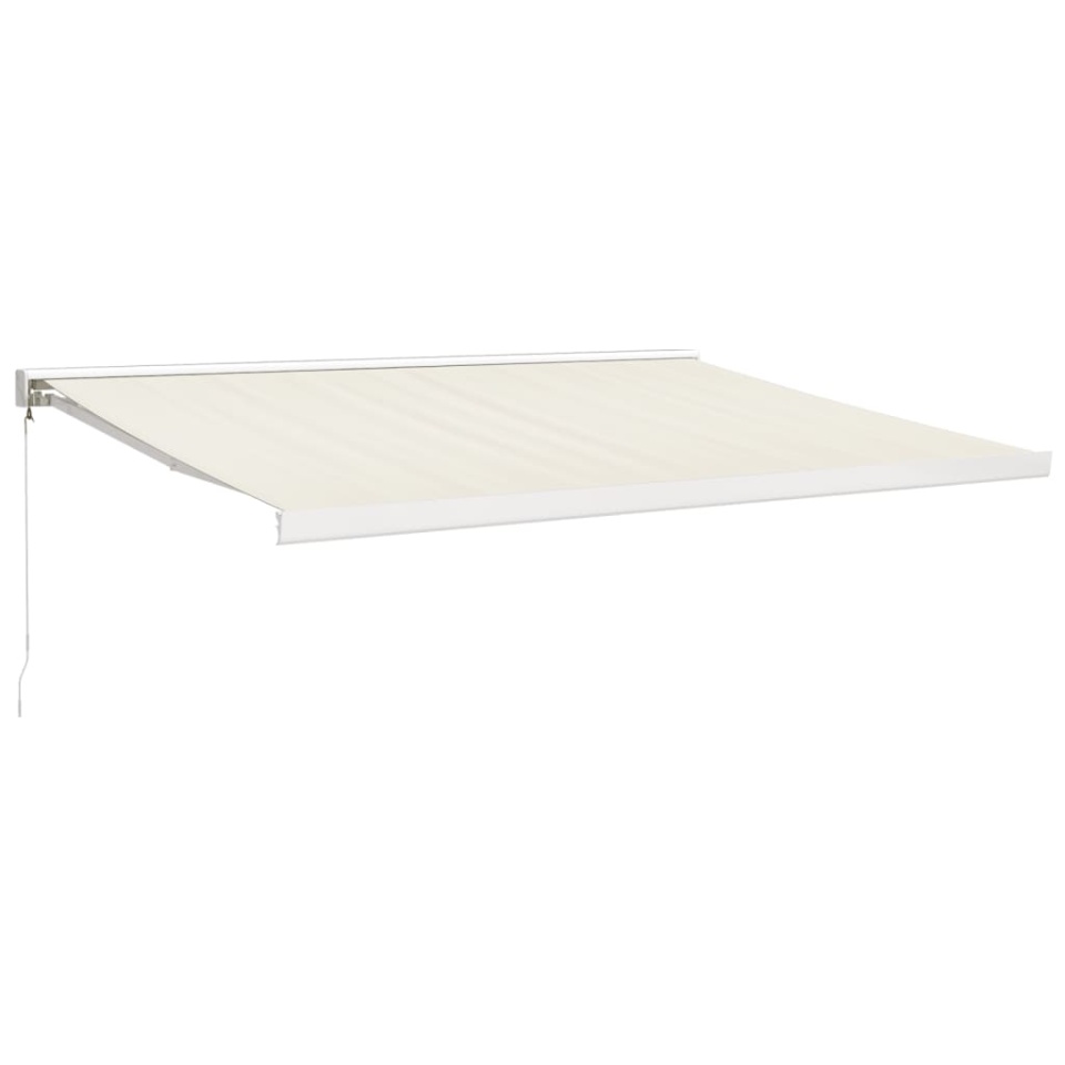 Copertină retractabilă, crem, 4x3 m, textil și aluminiu - 1 | YEO