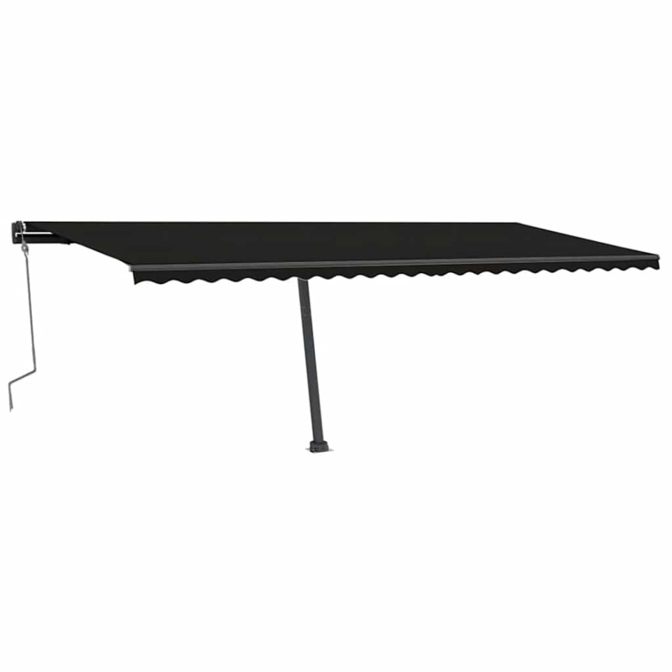 Copertină retractabilă manual cu LED, antracit, 600x300 cm - 2 | YEO