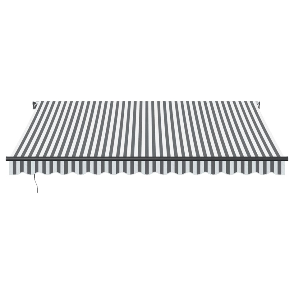 Copertină retractabilă manual cu LED, antracit/alb, 400x350 cm - 3 | YEO