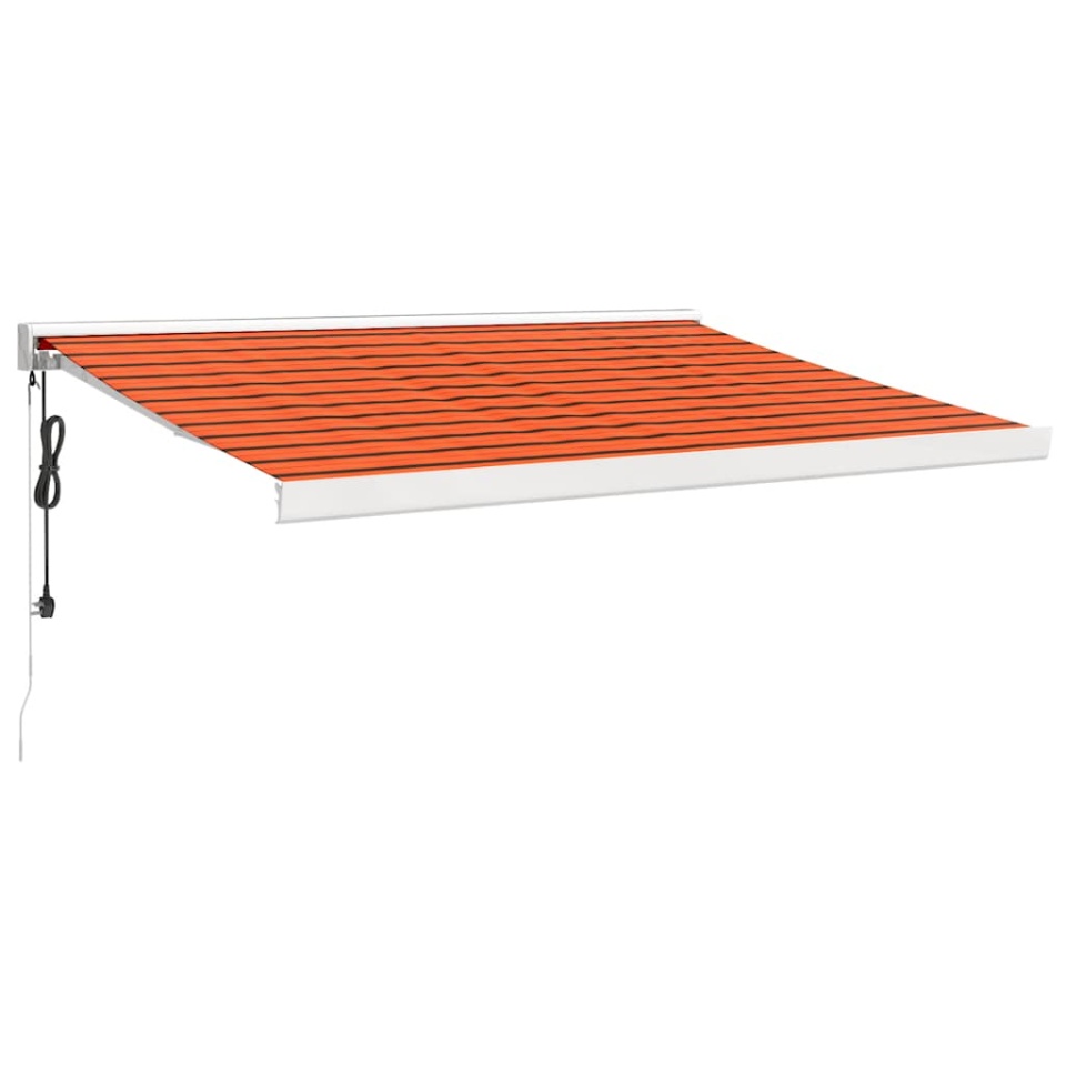 Copertină retractabilă portocaliu/maro 3x2,5 m, textil/aluminiu - 1 | YEO