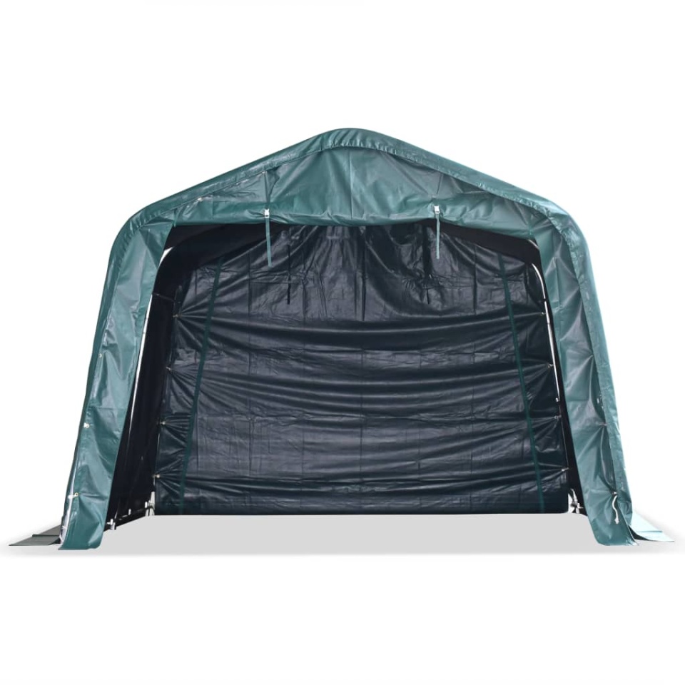 Cort de animale detașabil verde închis 3,3x3,2m PVC 550g/m² - 1 | YEO