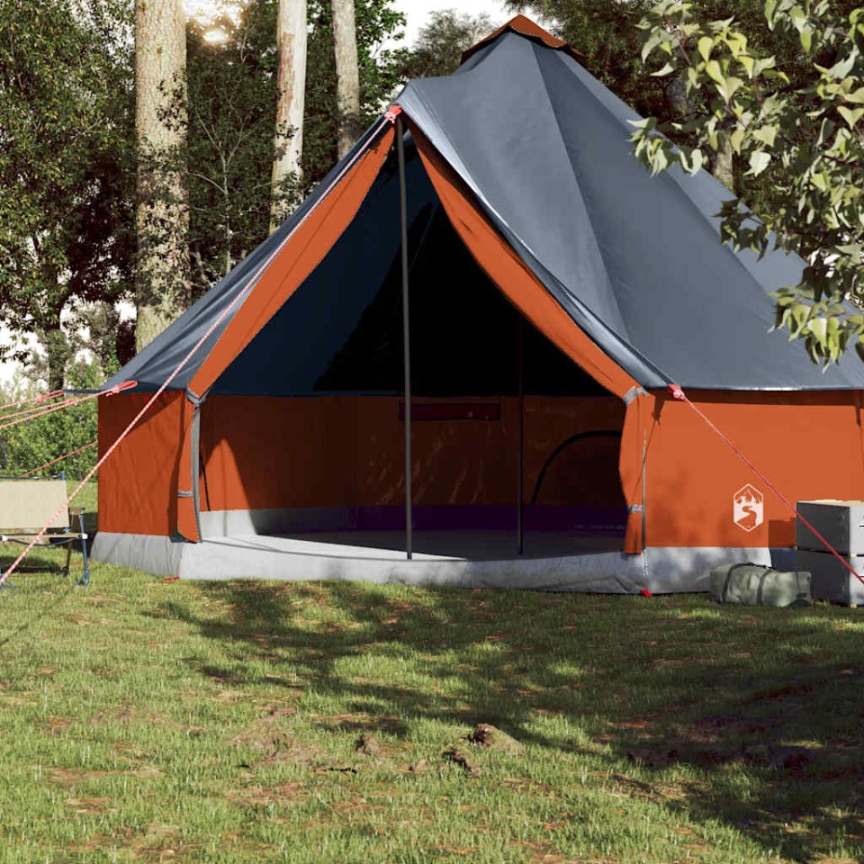 Cort de familie Tipi pentru 10 persoane gri impermeabil - 2 | YEO