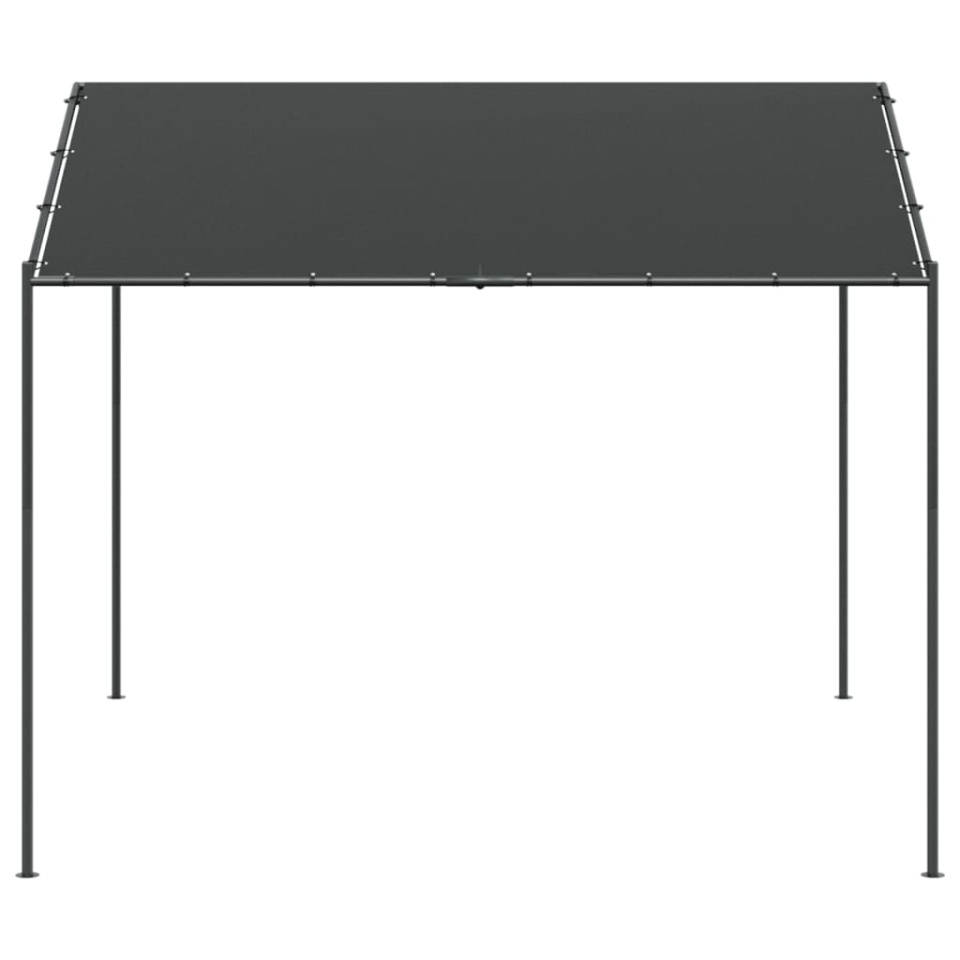 Cort pavilion, antracit, 3x3 m, oțel și material textil - 2 | YEO